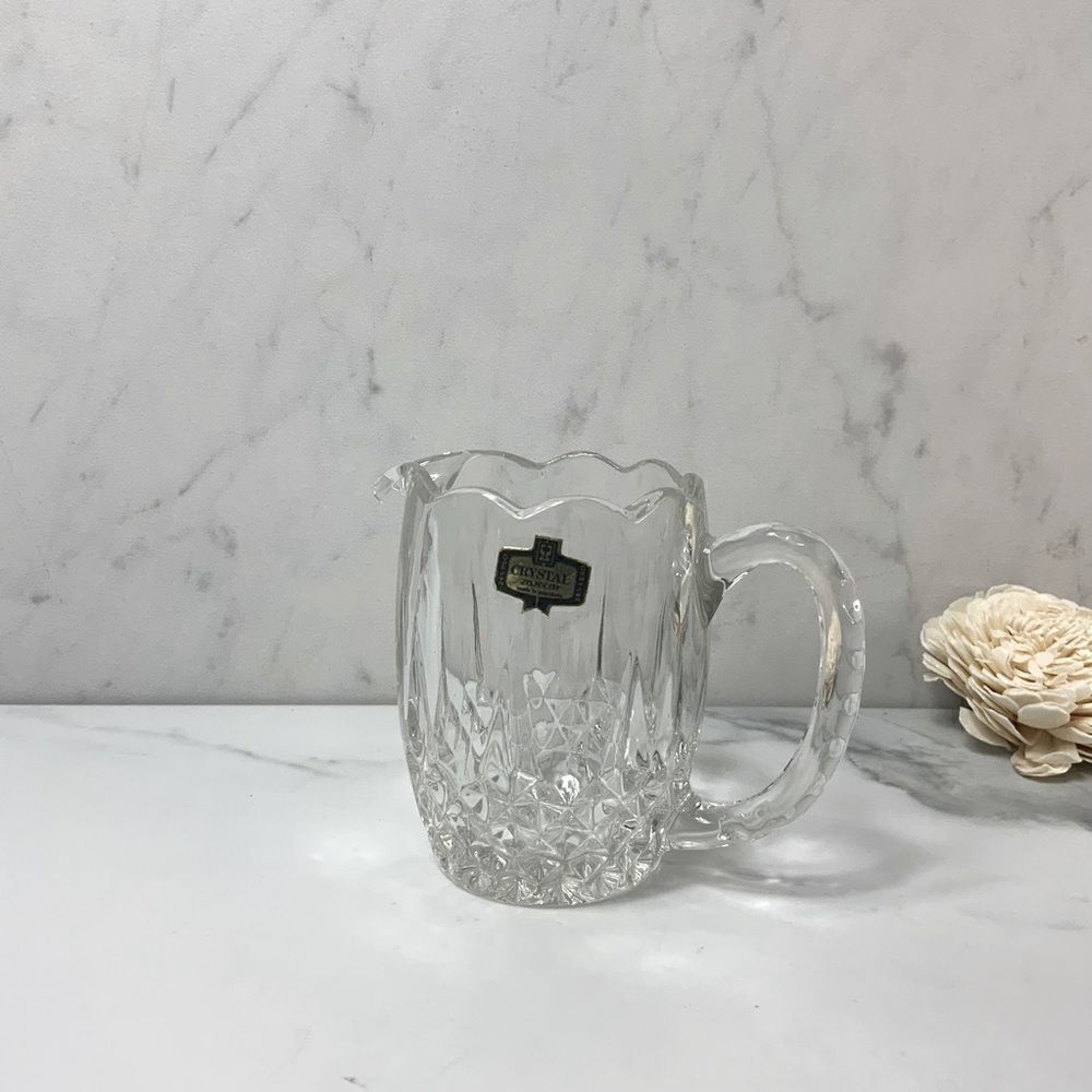 Zajecar vintage Yugoslavia lead crystal creamer